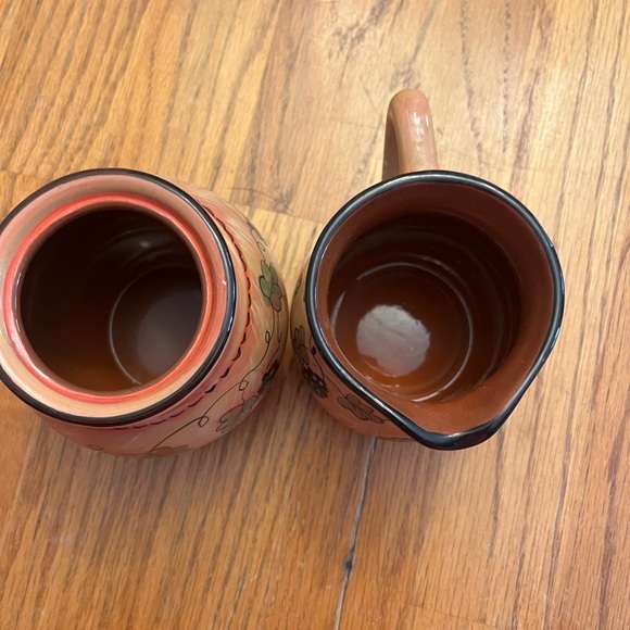 Redware Lang Sugar & Creamer Set - Picture 2 of 5